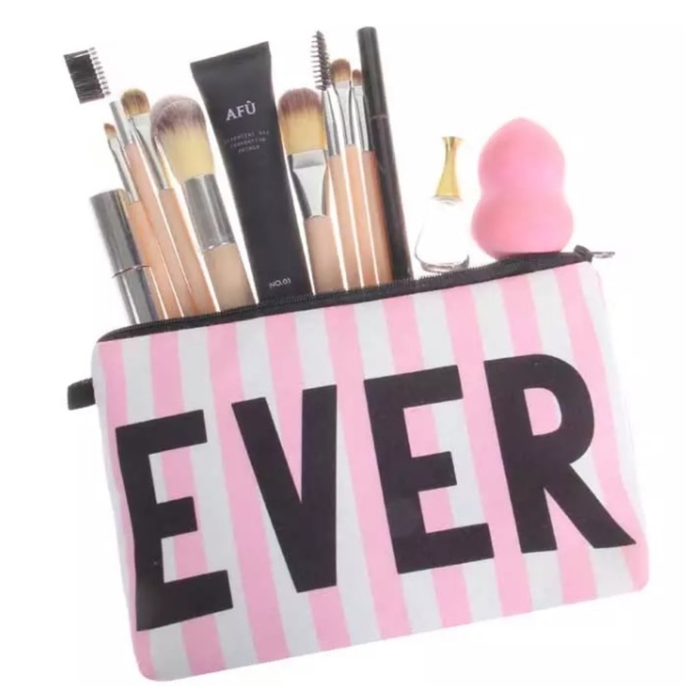 “Ever” Pink Make Up Bag